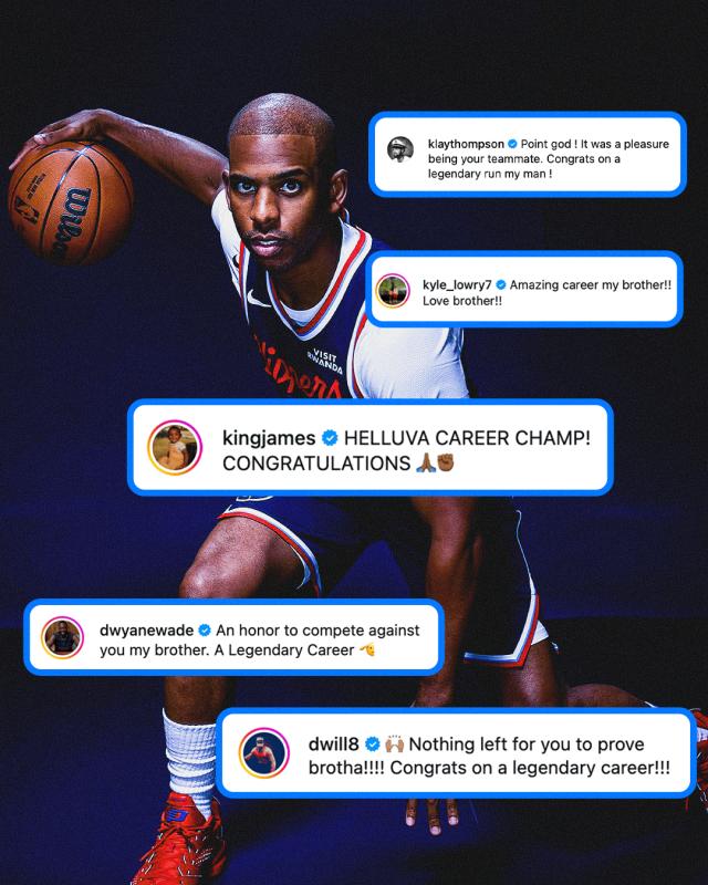 开云体育下载官网-众星齐贺保罗退役！詹姆斯：了不起的生涯，冠军！